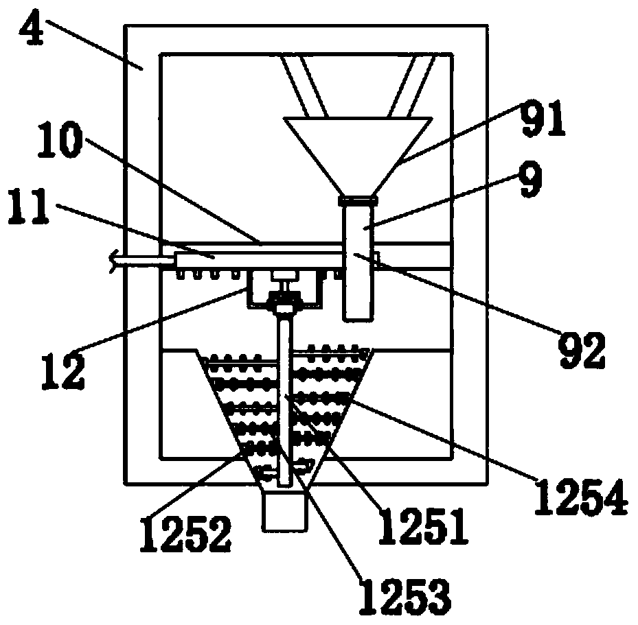 Intelligent concrete additive burdening device