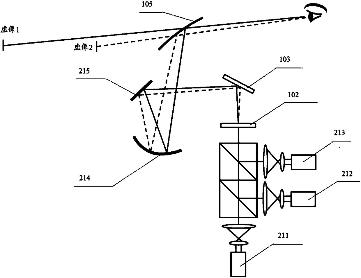 Head-up display and display control method