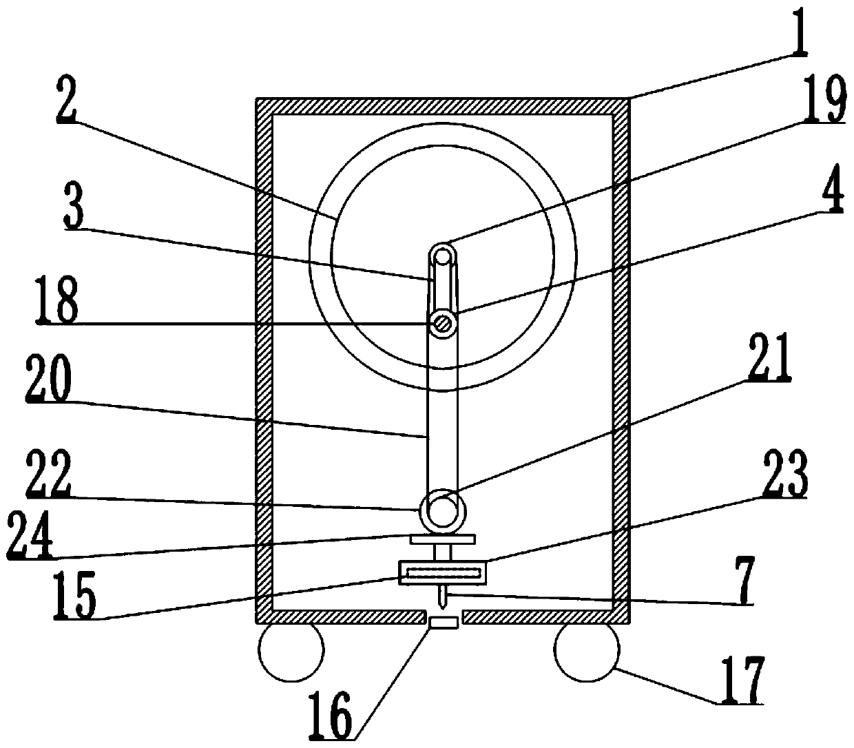 A kind of perforating device for automobile interior trim panel