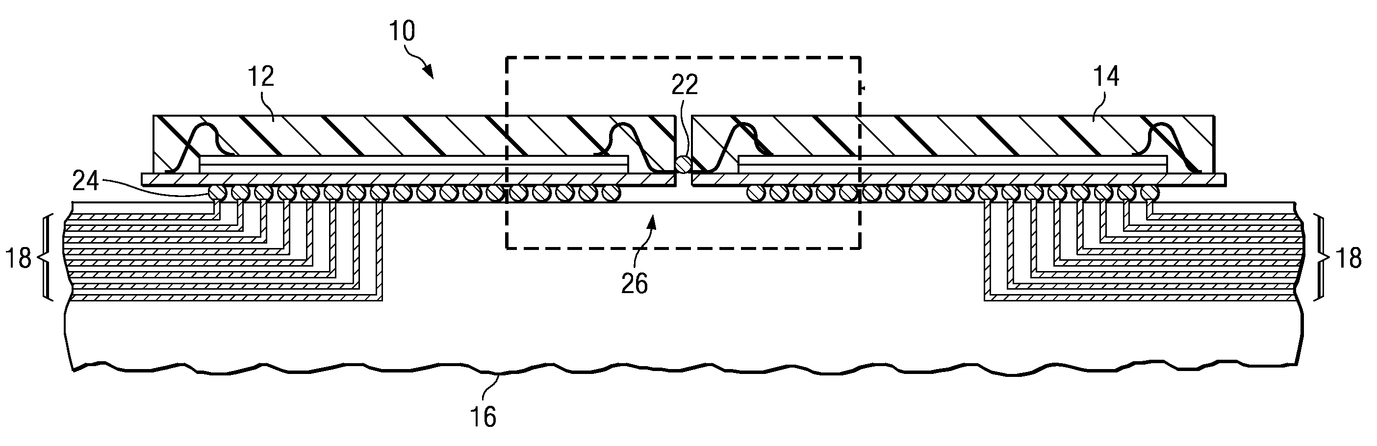 Laterally Interconnected IC Packages and Methods