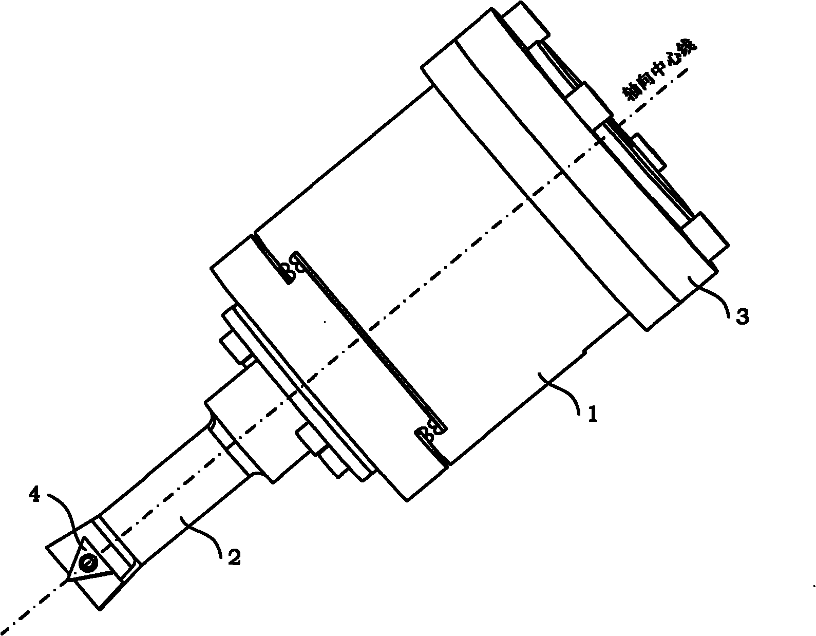 Composite ultrasonic elliptical vibratory cutting device suitable for making shark skin imitation structural skin