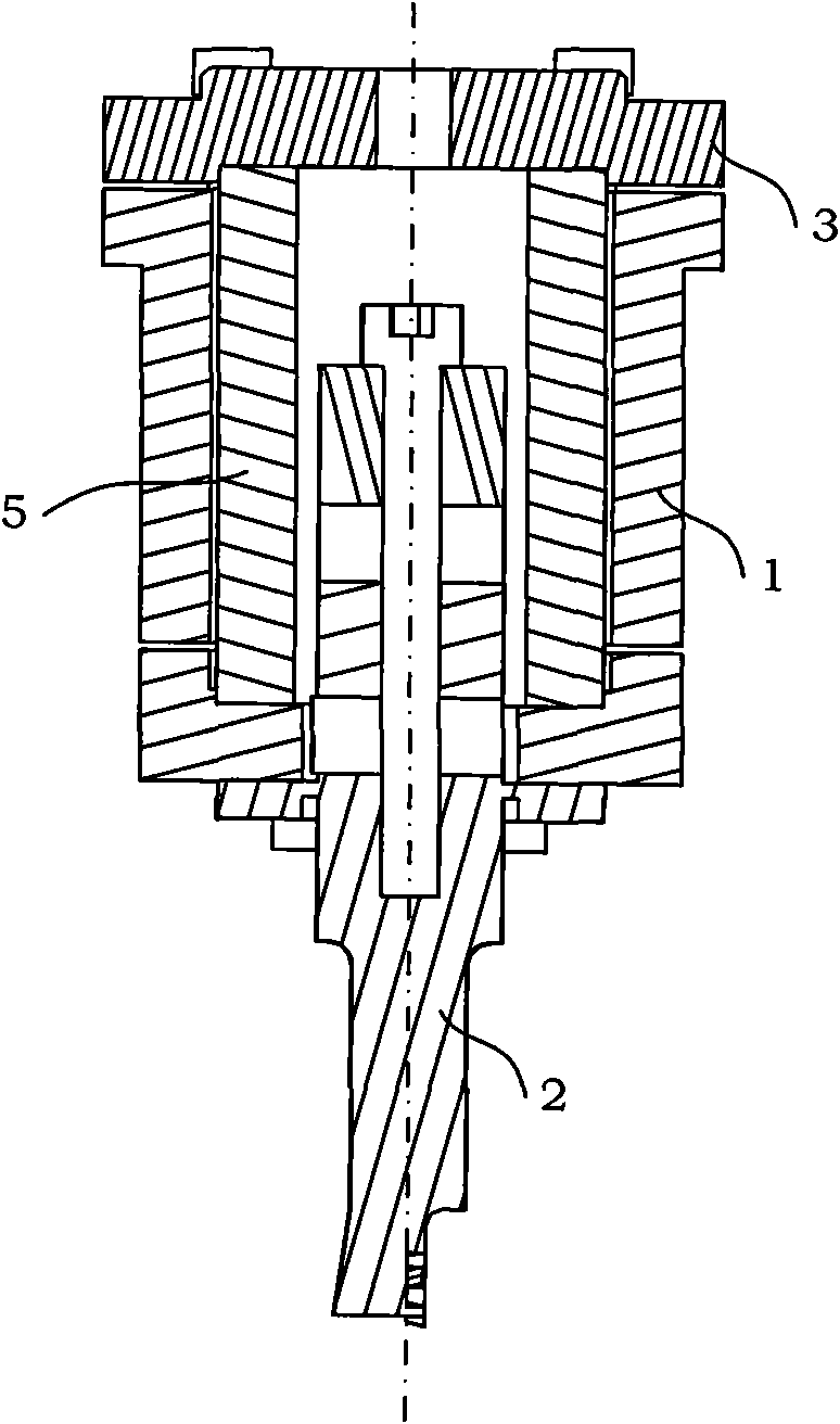 Composite ultrasonic elliptical vibratory cutting device suitable for making shark skin imitation structural skin