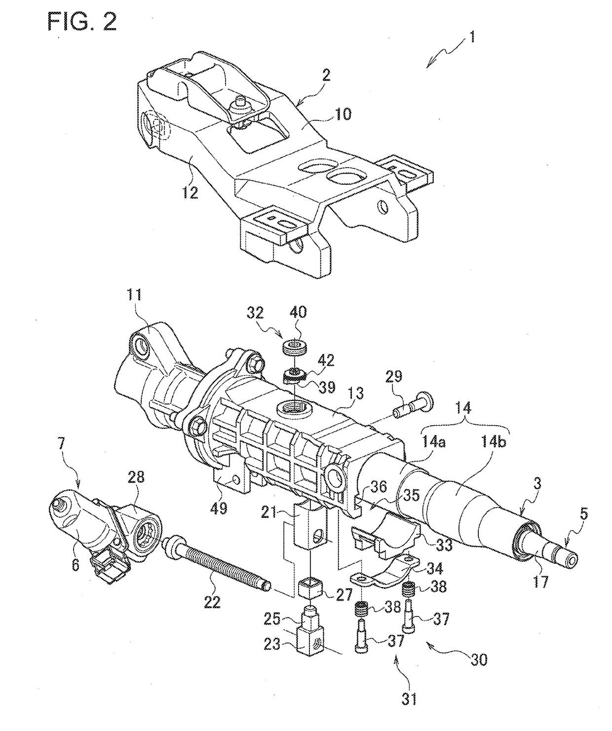 Electric steering column apparatus