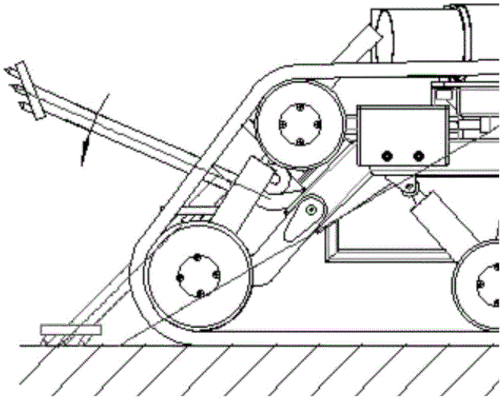 Auxiliary supporting device of firefighting robot