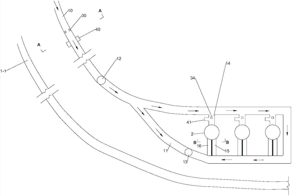 Accident-emergency radioactive-substance nonproliferation system of cave-type low-medium radioactive waste disposal site