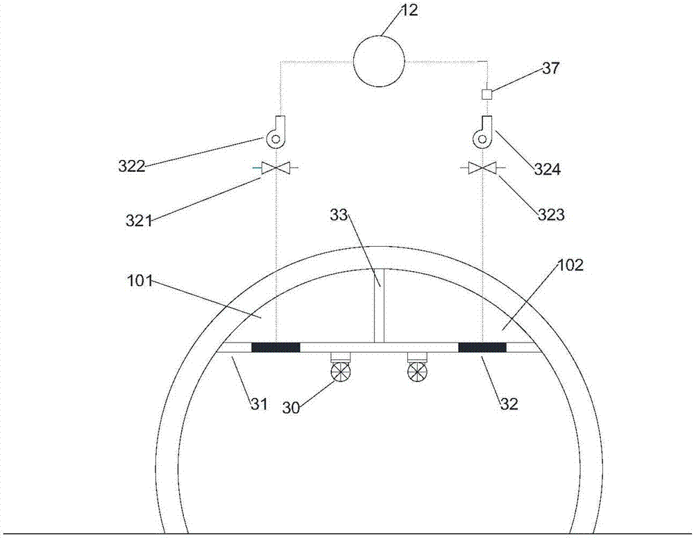 Accident-emergency radioactive-substance nonproliferation system of cave-type low-medium radioactive waste disposal site