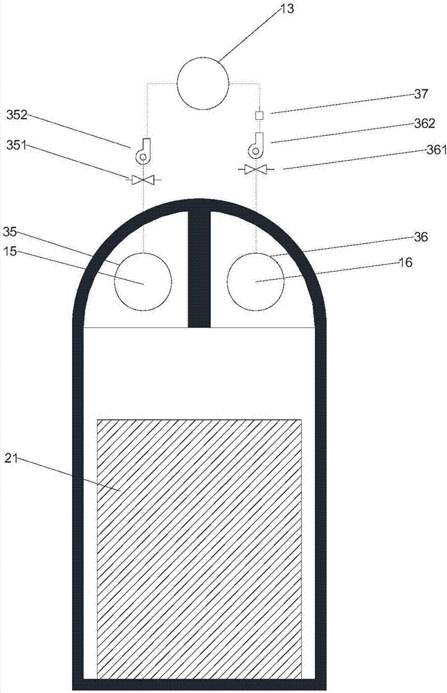 Accident-emergency radioactive-substance nonproliferation system of cave-type low-medium radioactive waste disposal site