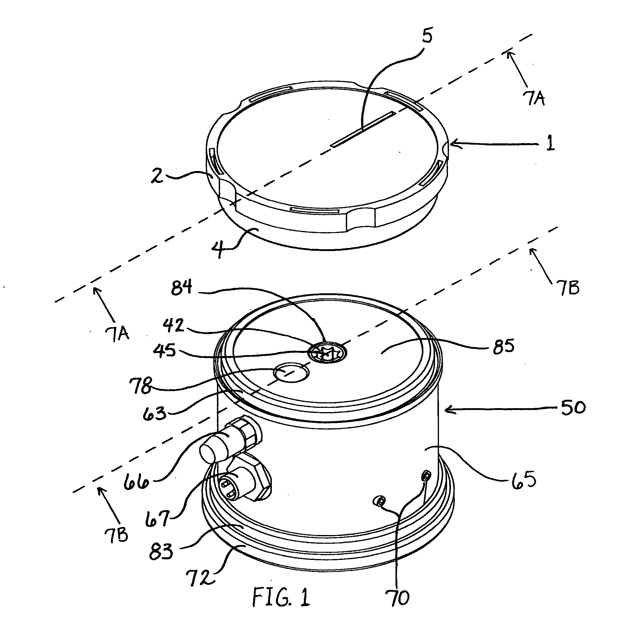 Single use sterile slit impact sampling cassette with rotatable capture tray