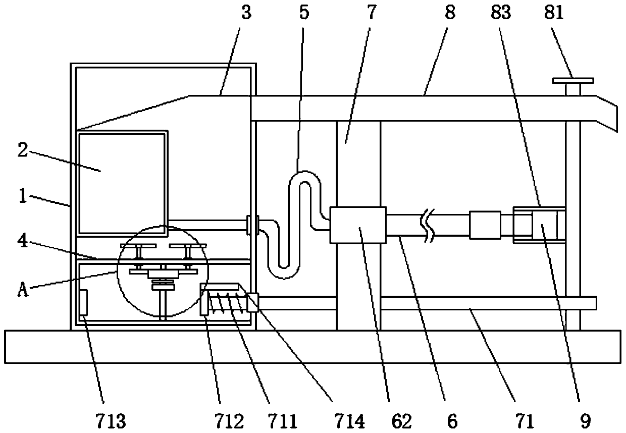 A heat-dissipating new energy charging pile with the function of protecting cables