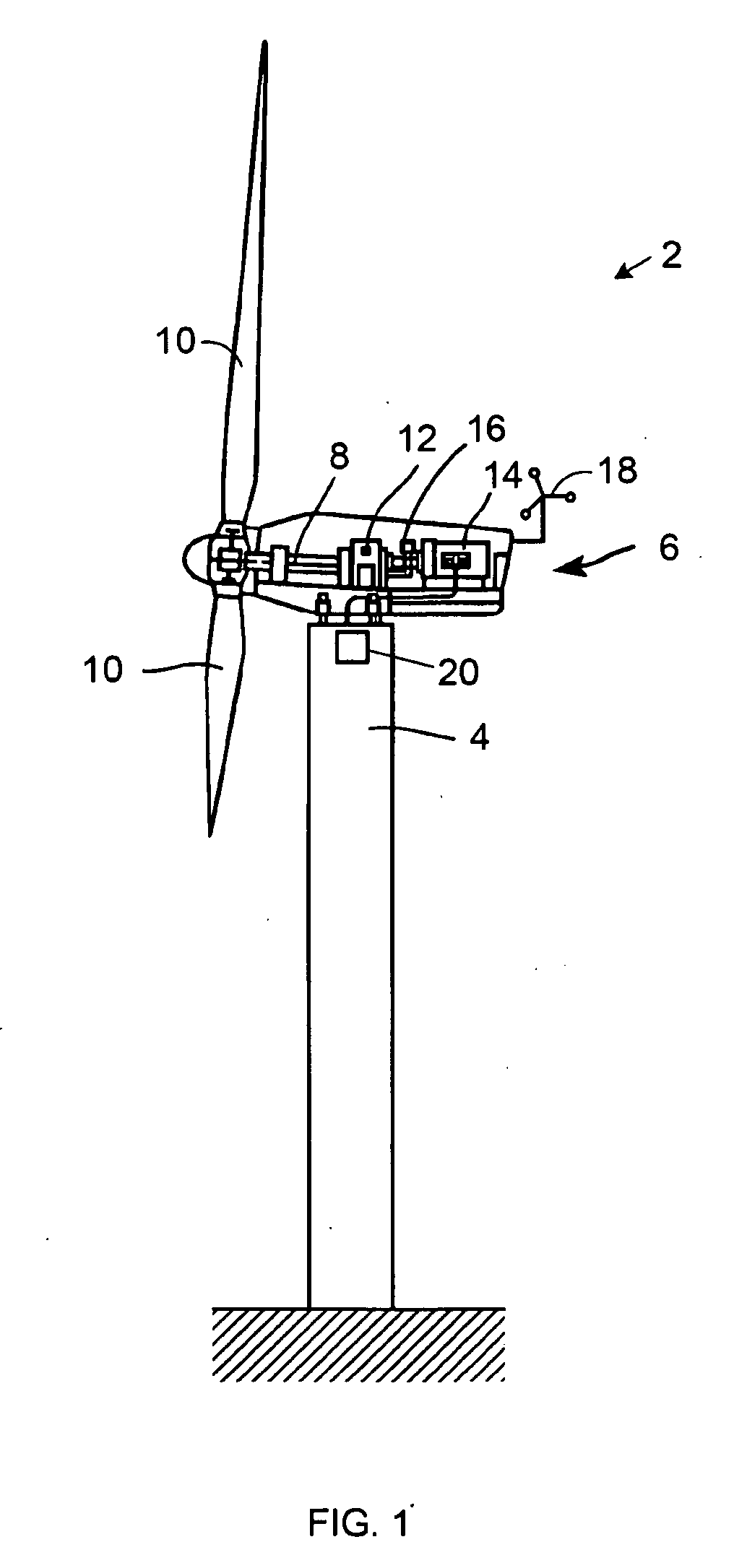 Differential vibration control for wind turbines