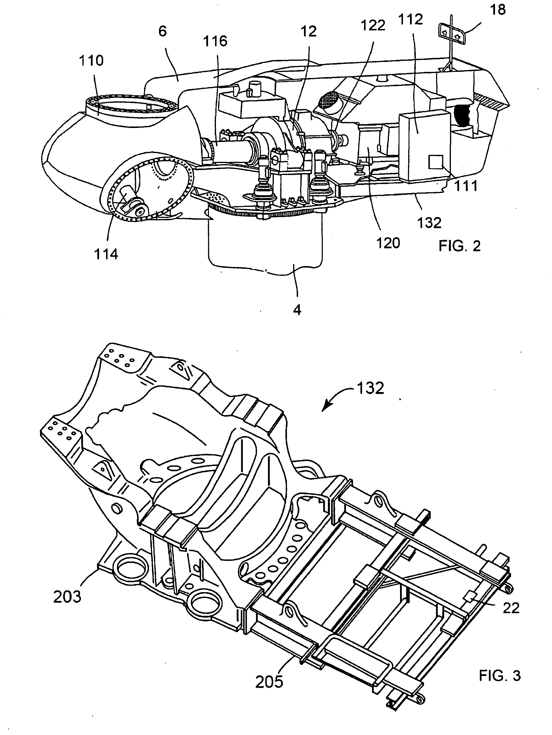 Differential vibration control for wind turbines