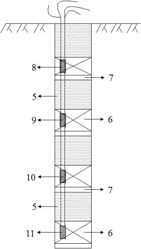 Deep hole blasting construction method for high slope under complicated environment