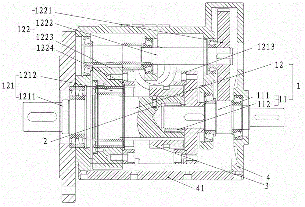 Coaxial multi-stage gearbox