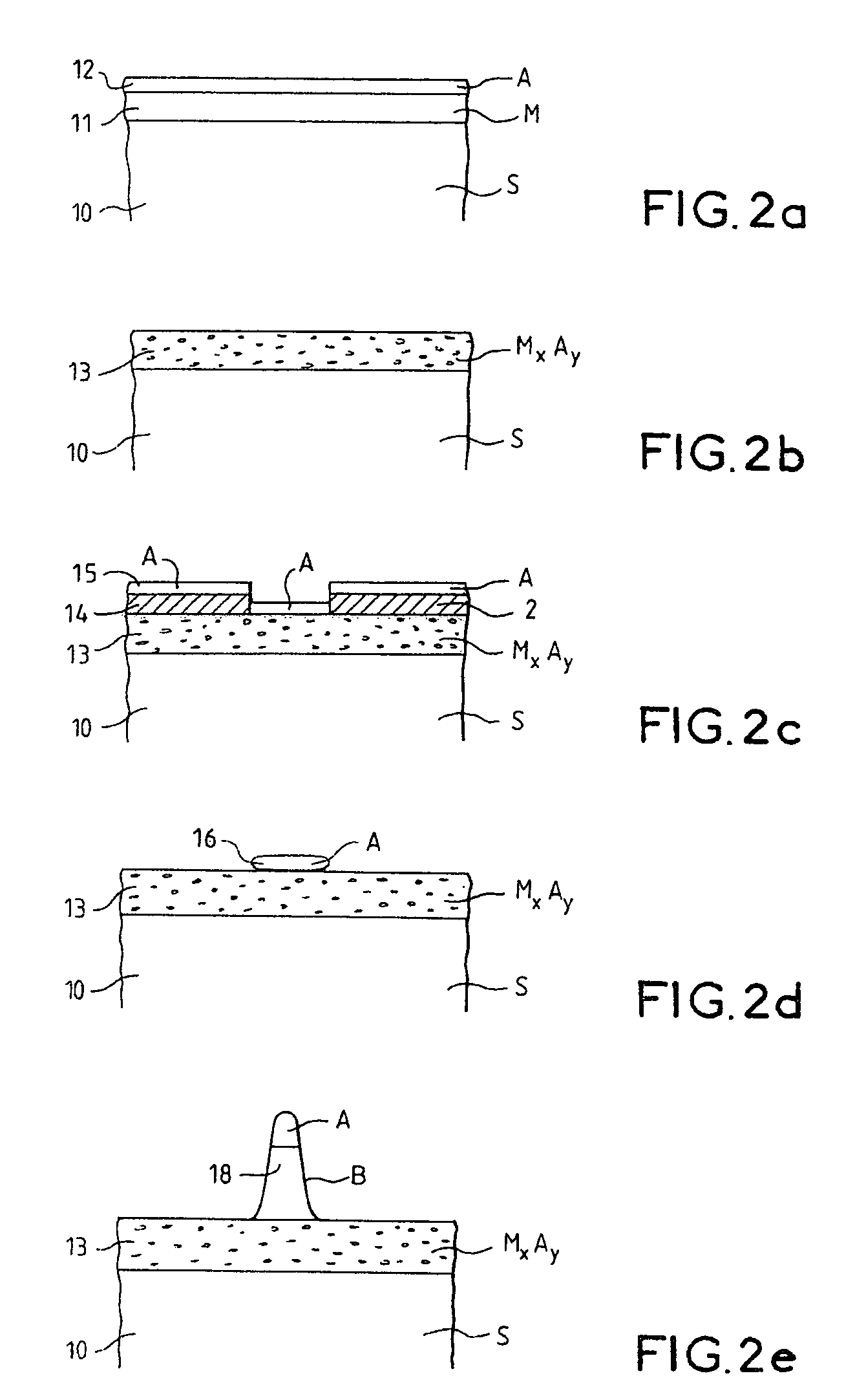 Method for catalytic growth of nanotubes or nanofibers comprising a NiSi alloy diffusion barrier