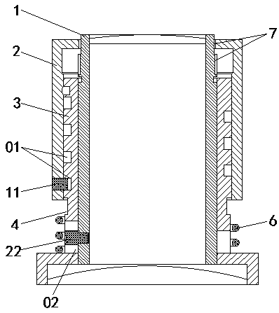 Telescope diopter focusing structure