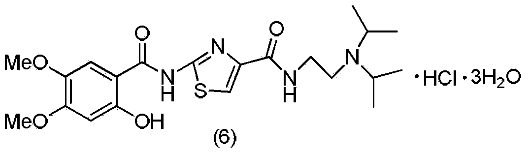 Method for preparing acotiamide hydrochloride trihydrate