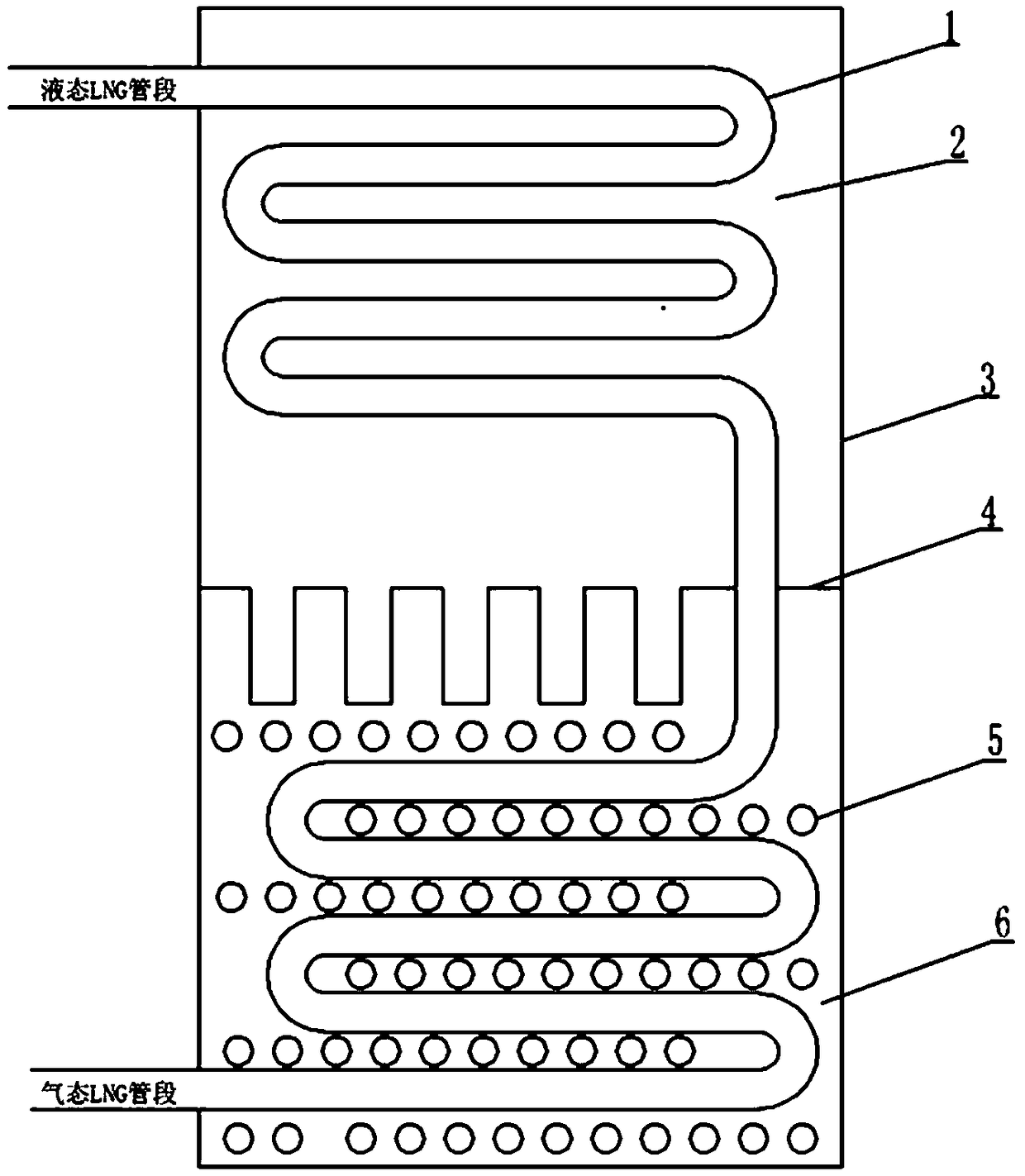 High-efficiency liquefied natural gas vaporization and phase change cool storage device