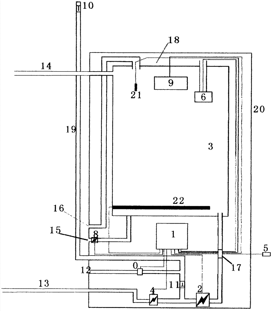 Indoor unit of split type solar water heater