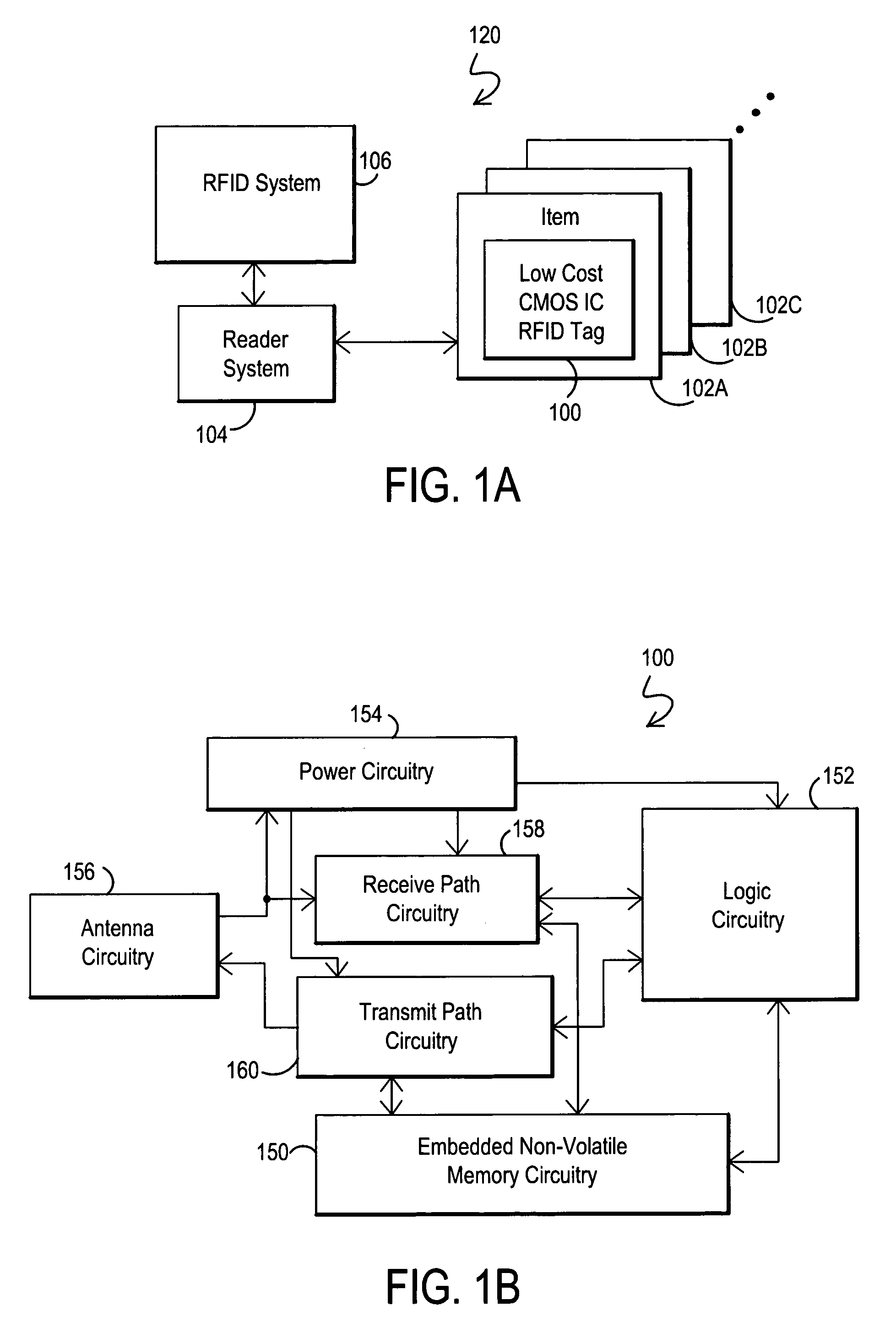 Reduced-step CMOS processes for low-cost radio frequency identification devices