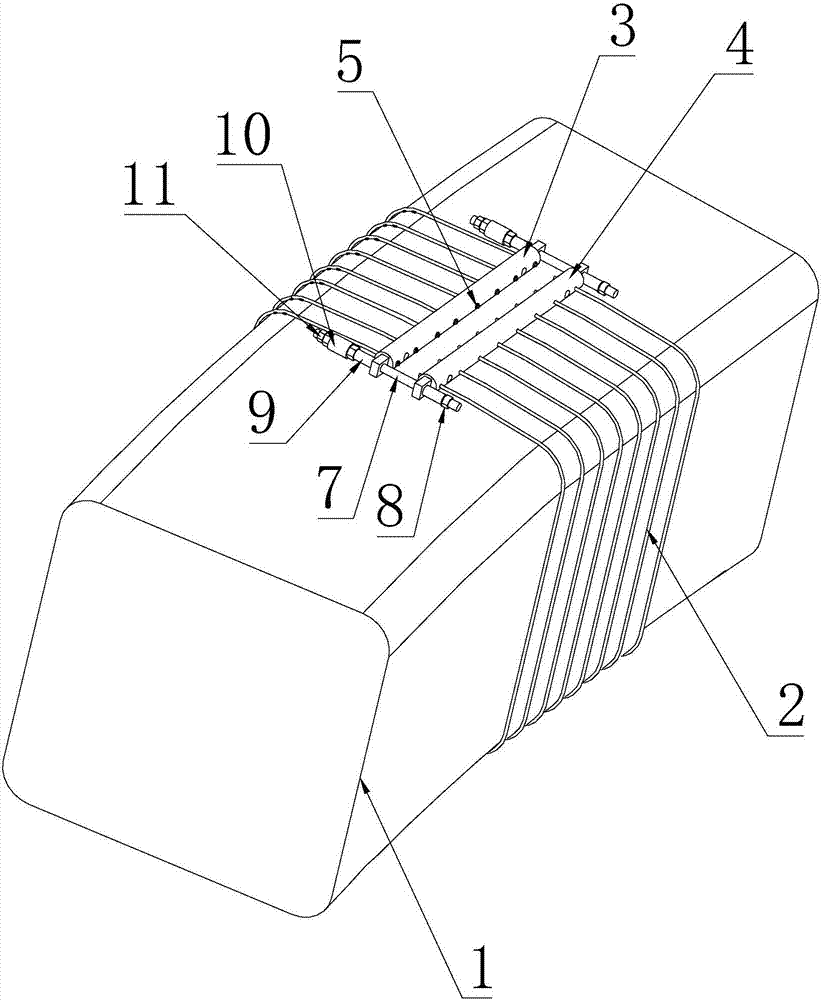 Method of prestressed steel wire mesh polymer mortar reinforcing concrete ribbed arch bridge