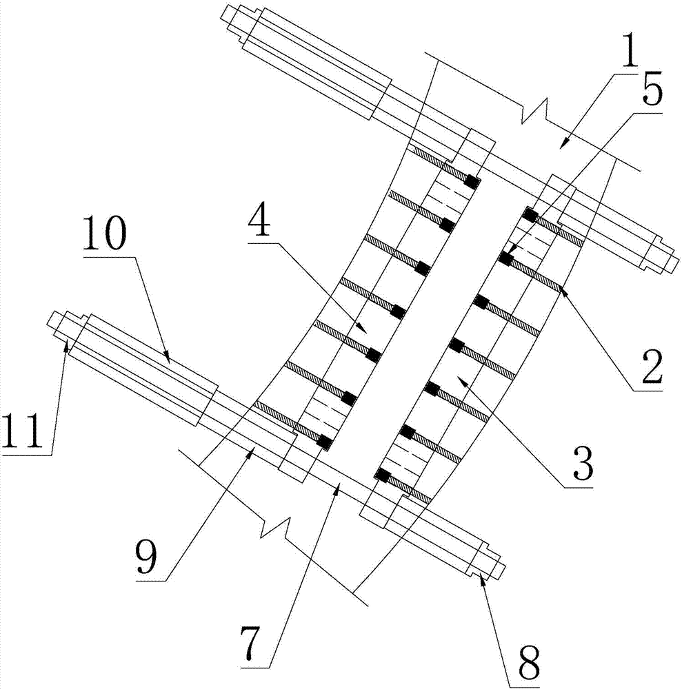 Method of prestressed steel wire mesh polymer mortar reinforcing concrete ribbed arch bridge