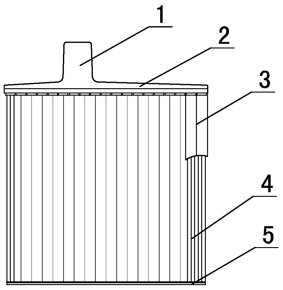 Tubular positive plate and preparation method thereof