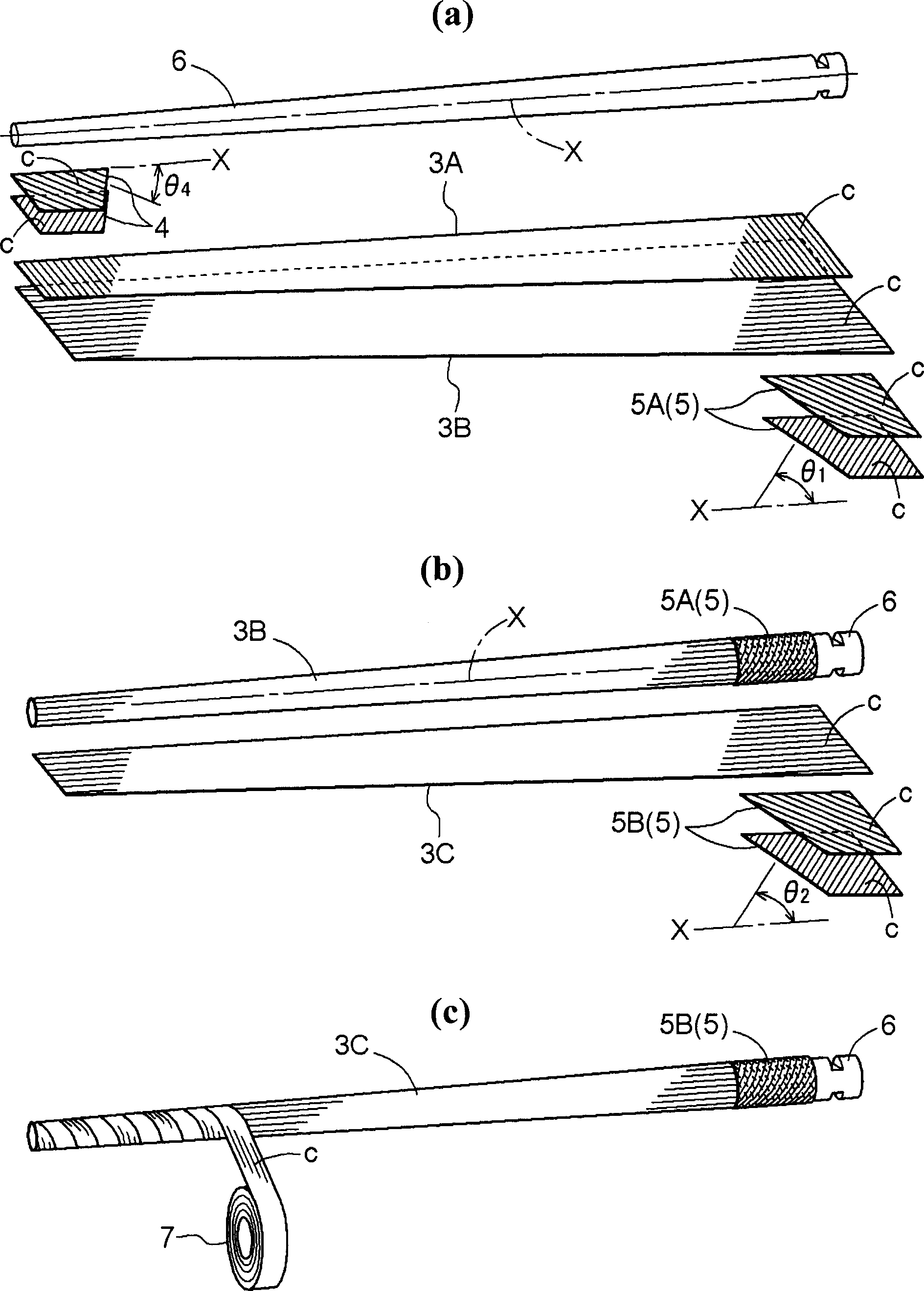 Rod of fishing pole and method for manufacturing same