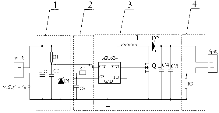 LED constant-current driver with boosting function