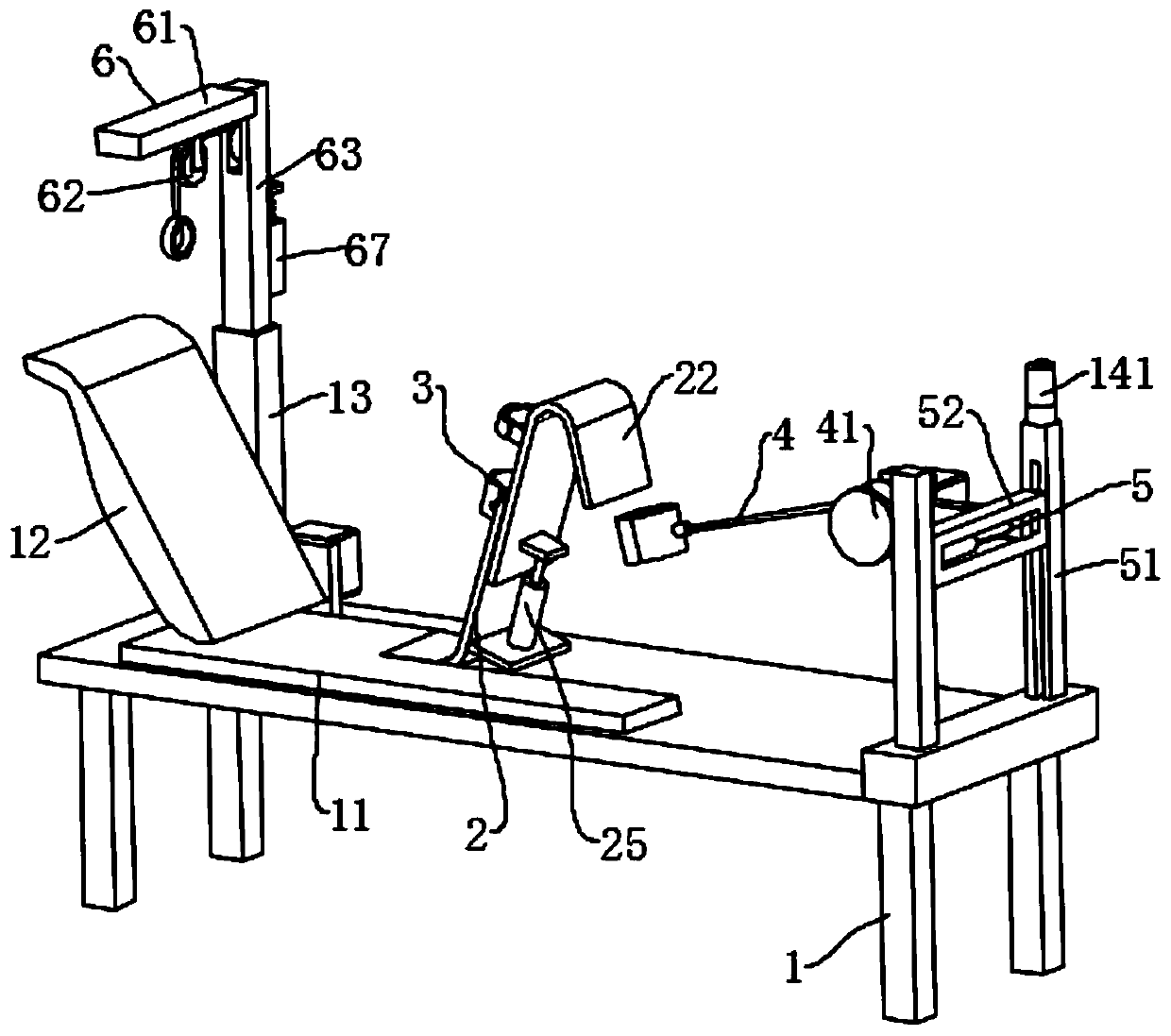 Hemiplegia rehabilitation physiotherapy device for neurosurgery