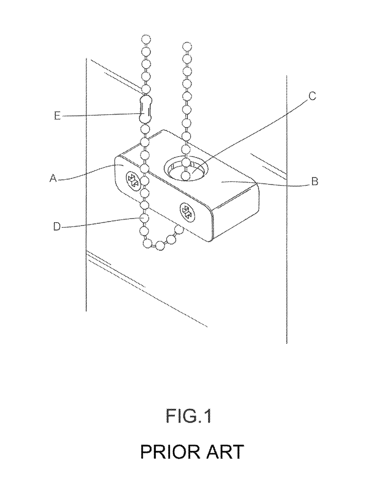 Holder structure for a control cord of a curtain