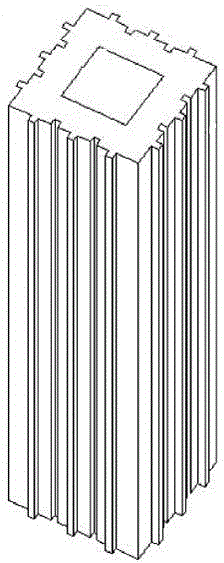 Concave-convex friction pile