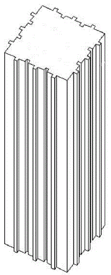 Concave-convex friction pile