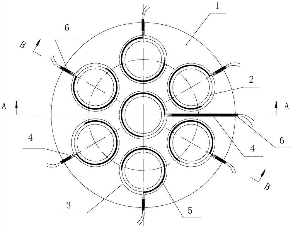 Anchor bearing plate device used for measuring anchoring force of single steel cable and measuring method