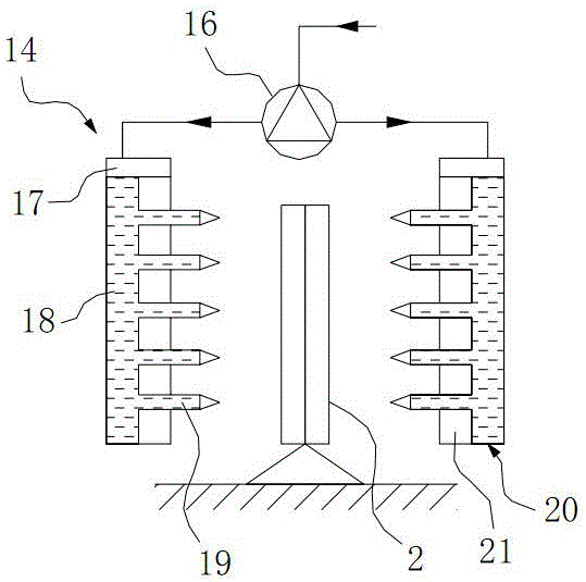 Vehicle-mounted full-automatic highway guardrail washing system