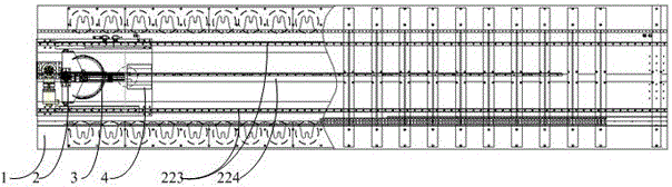 A roadway machine device applied to automatic material access system