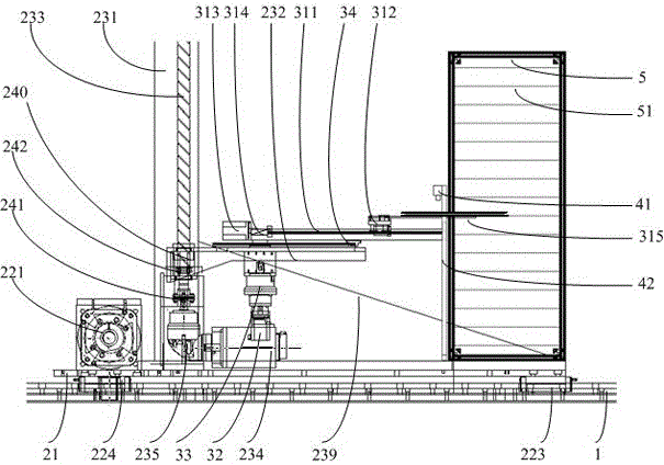 A roadway machine device applied to automatic material access system