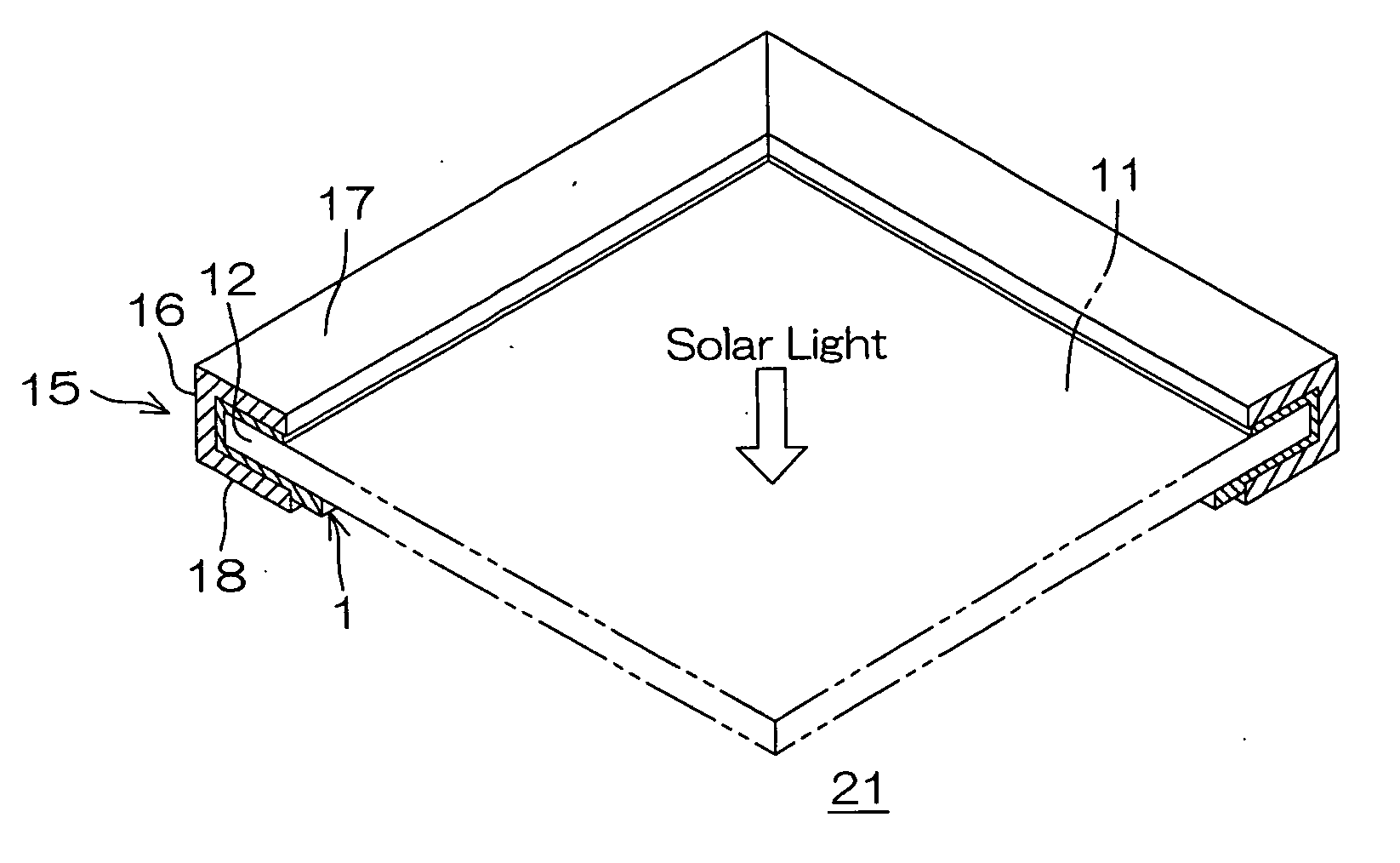 Sealing member for solar cell panel and solar cell module