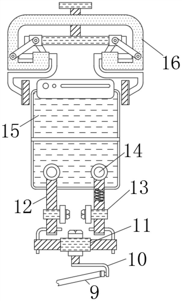 Folding durability test device for intelligent folding screen mobile phone