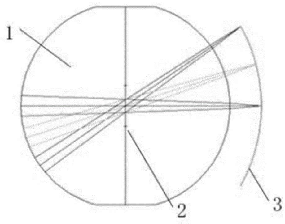 Large-view-field curved surface focal plane imaging method and system based on image transmitting optical fiber bundle