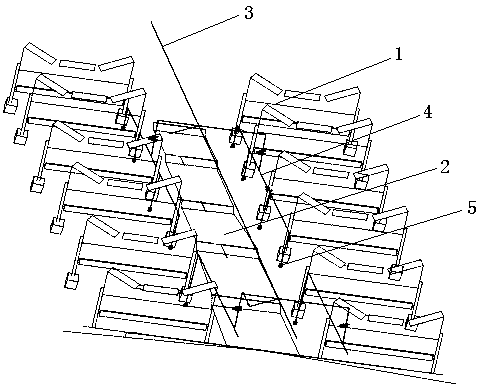 Automatic washing system for coal conveying viaduct