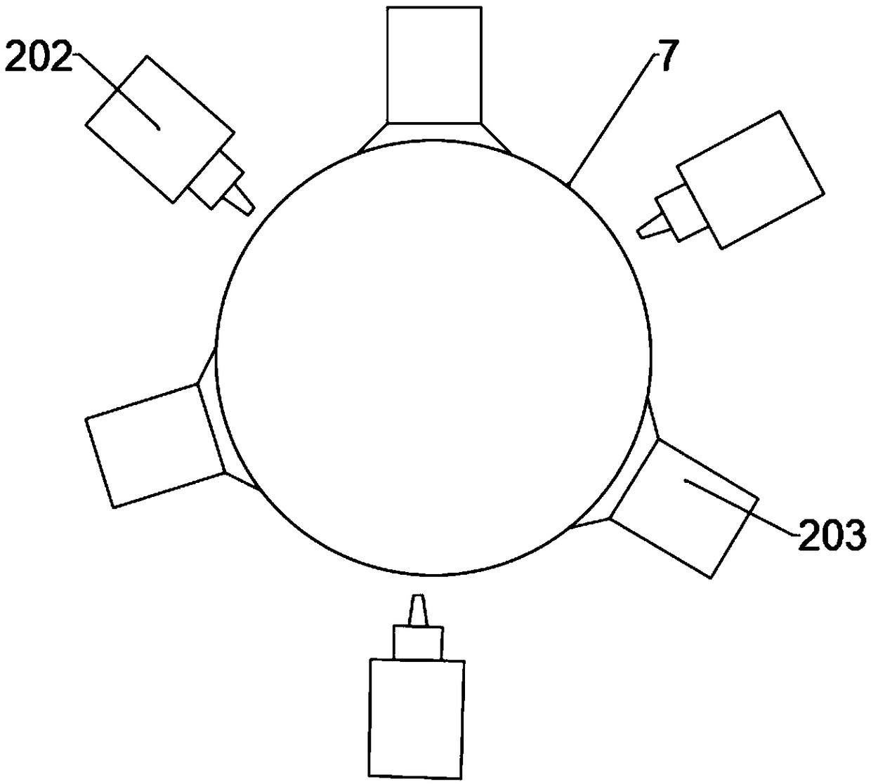 Line breakage automatic testing device for production of communication optical fiber cable