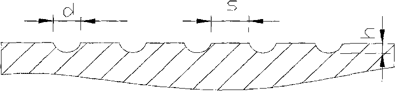 Bionic non-smooth surface film with pneumatic drag reduction effect