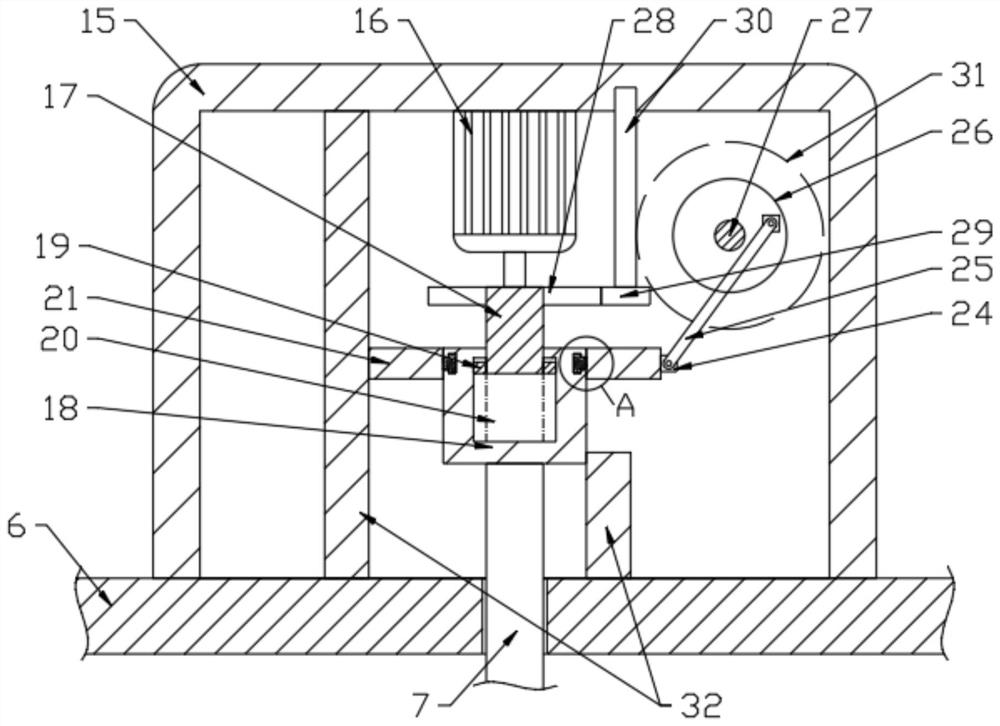 Concrete stirring device for constructional engineering