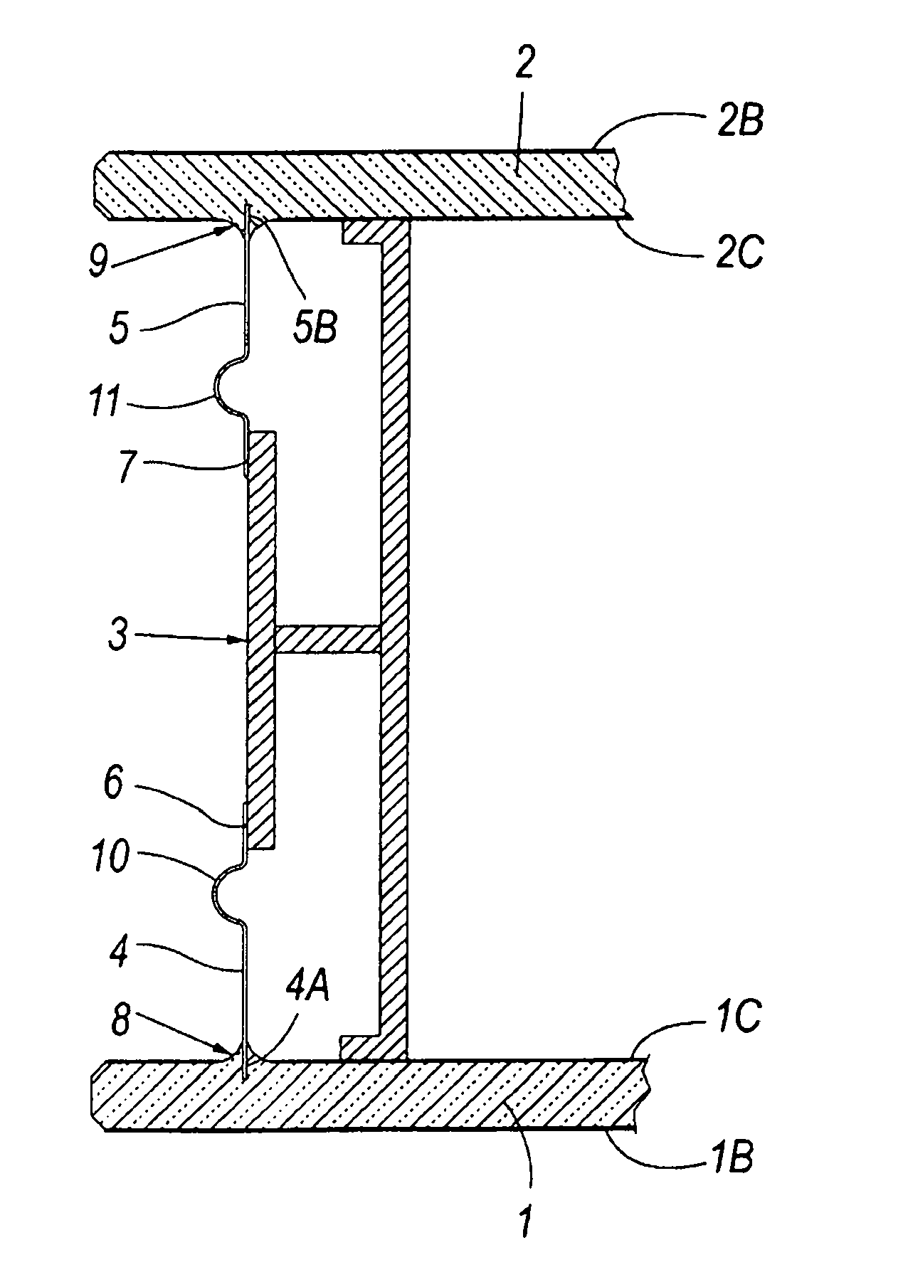 Vacuum solar thermal panel with a vacuum tight glass-metal sealing