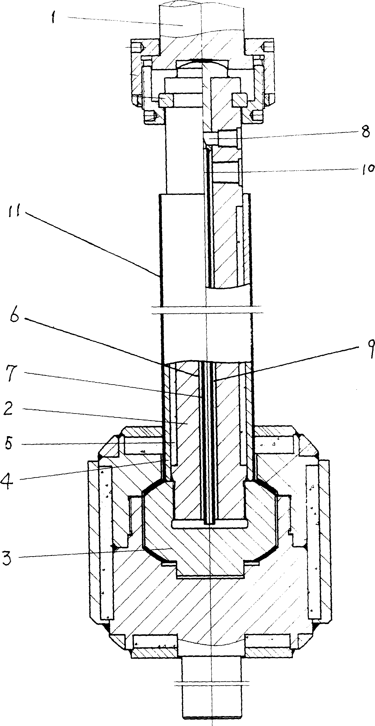 Valve rod mechanism for superhigh temperature high pressure valve