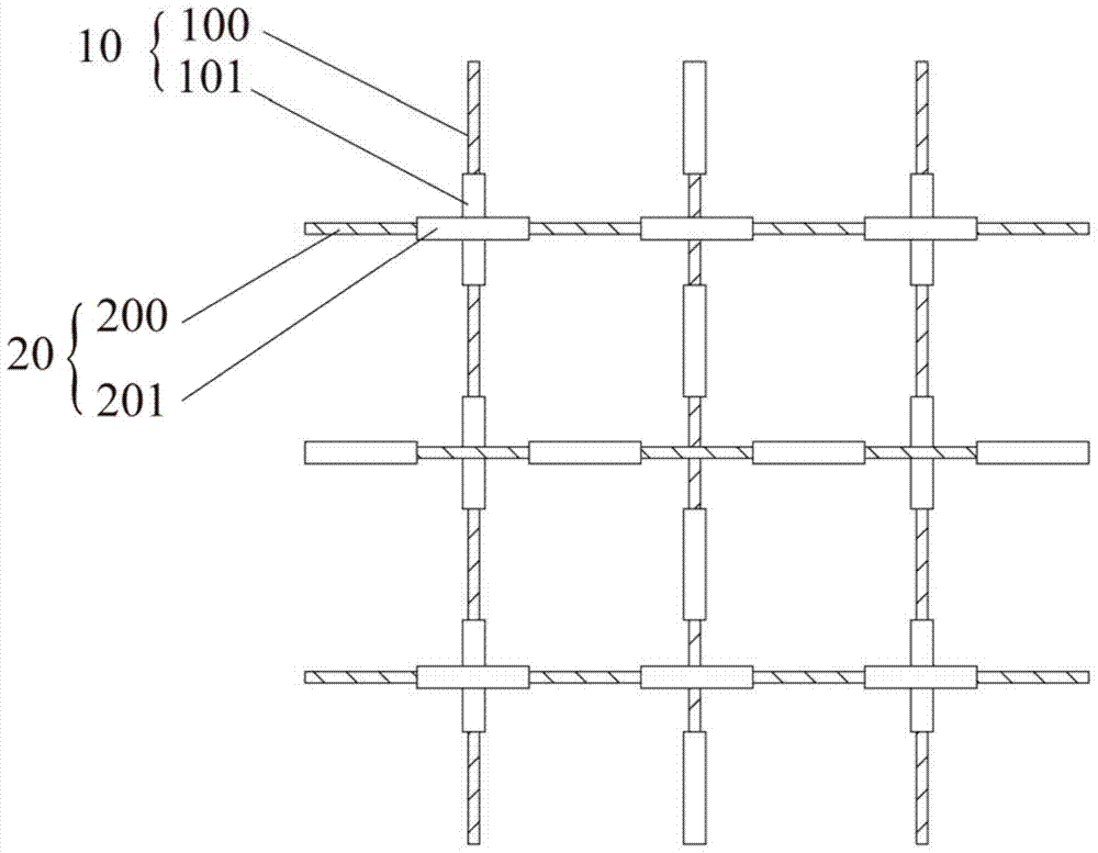 Touch structure, touch display screen and display device