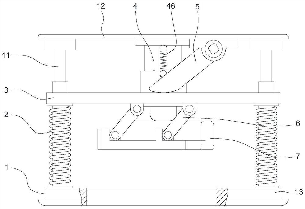 An electrical connection device with an automatic separation mechanism