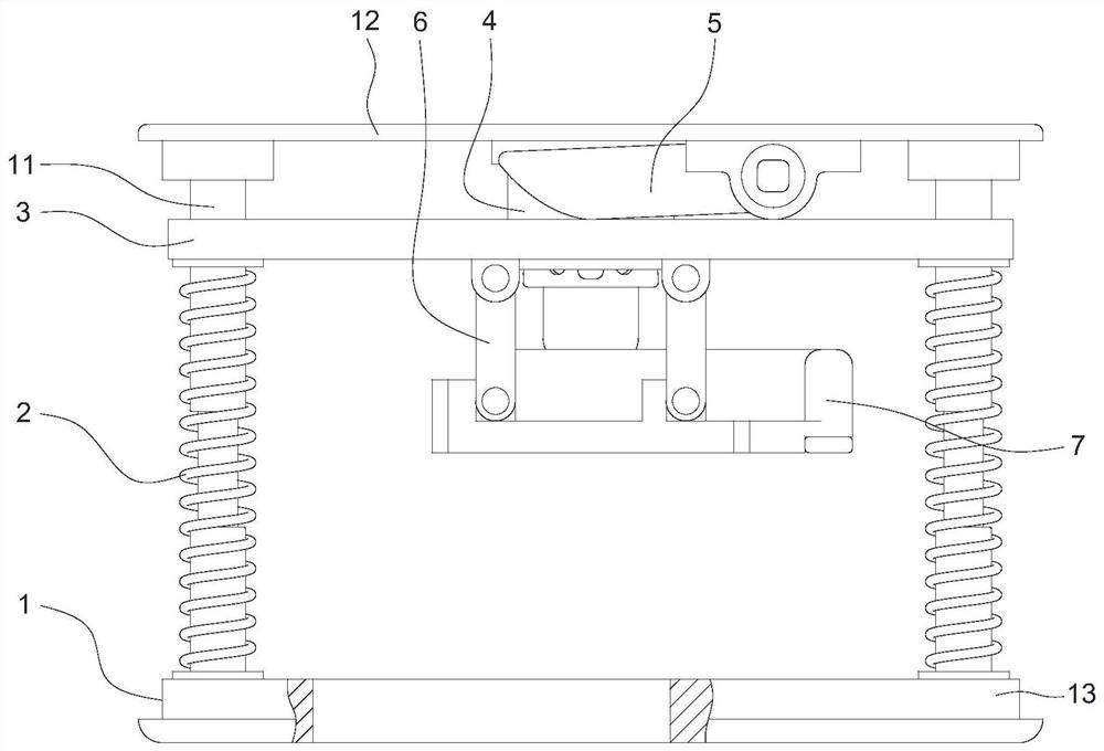 An electrical connection device with an automatic separation mechanism