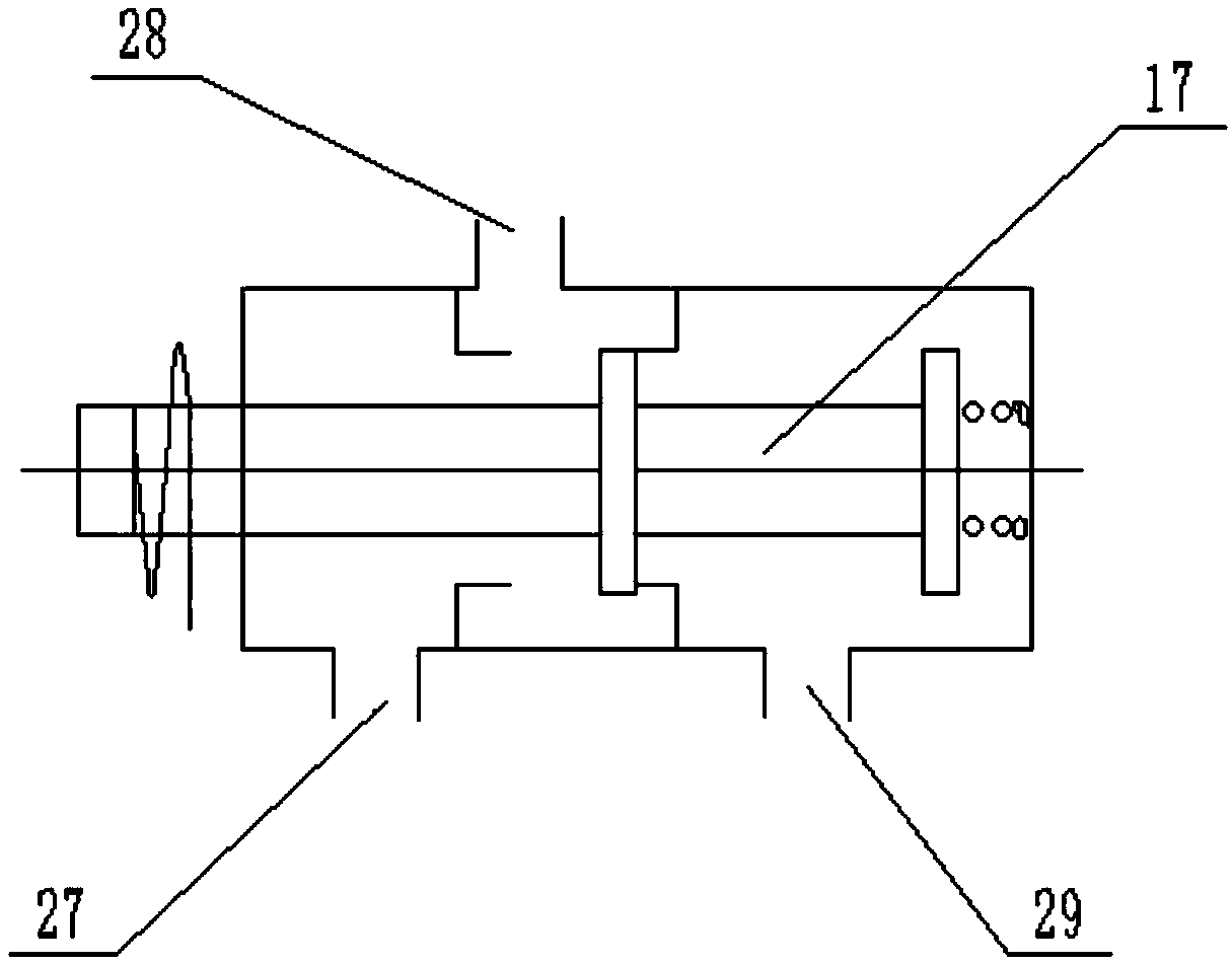 Down jacket down filling device