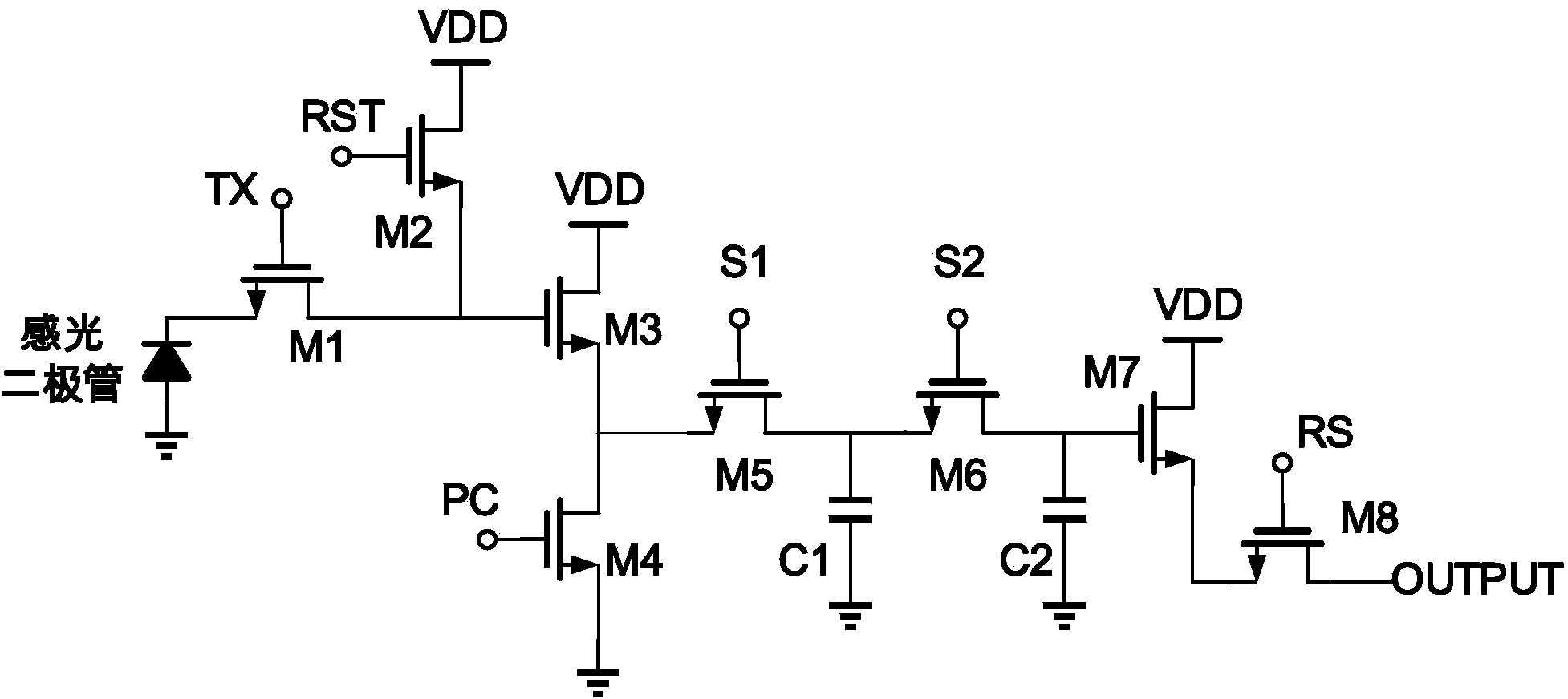 Global shutter pixel unit and signal acquisition method thereof